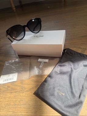 Celine Black Classic 3 Dot  Sunglasses